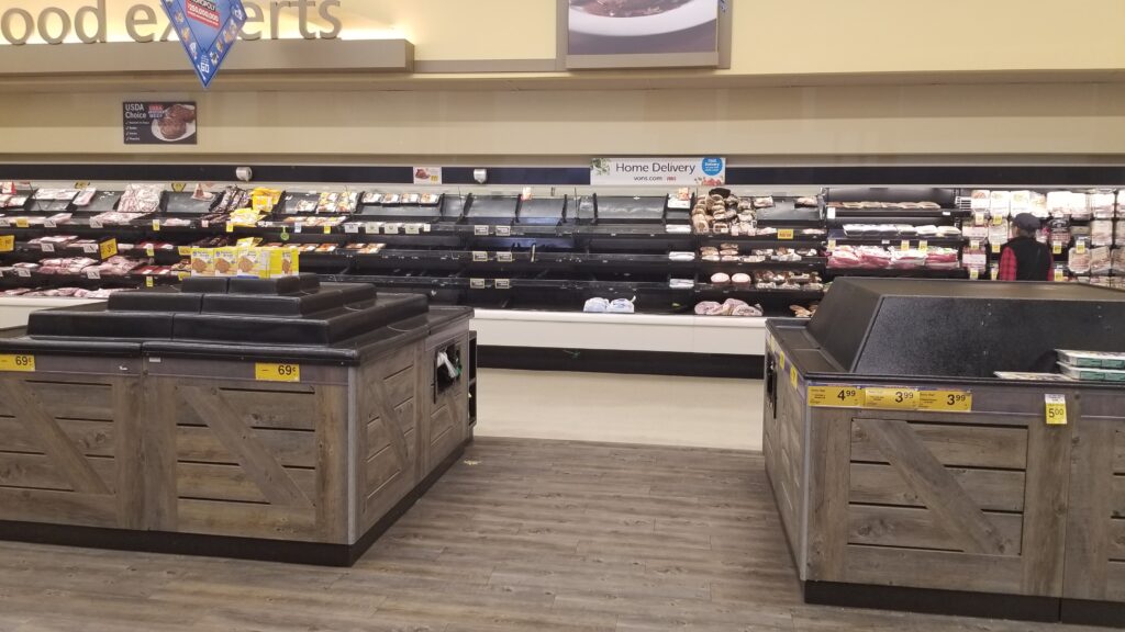 empty produce section