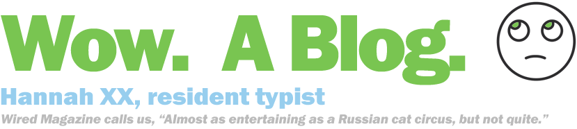 Wow. A blog.