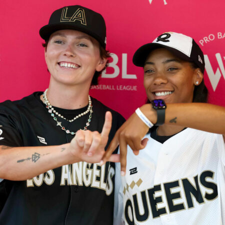Ashton Lansdell and Mo'ne Davis Los Angeles Queens